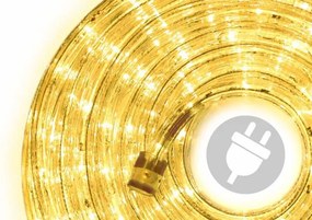 LED świetlny kabel - 240 diod, 10 m, żółty