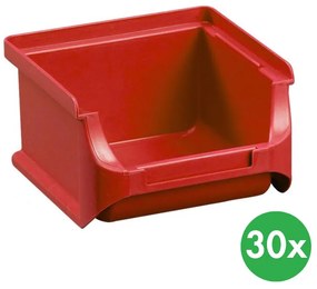Allit Plastikowe pojemniki PLUS 1, 102x100x60 mm, czerwone, 30 szt.