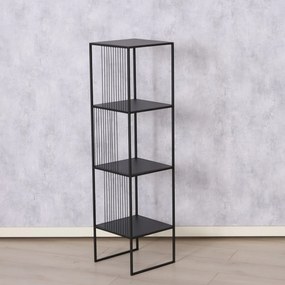 Metalowy regał Cindy, 4 półki, 115 x 30 cm