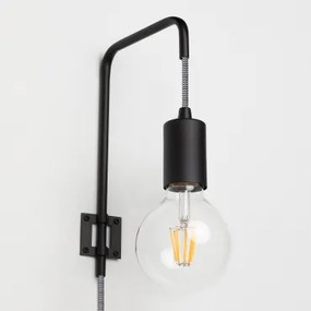 Lampa Ścienna Alli Czarna - Sklum
