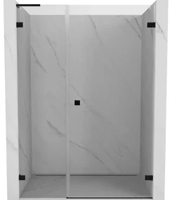 Mexen Lunar-B L drzwi prysznicowe uchylne prawe 115 cm, transparent, czarne - 832SL-115-050-70-00-P