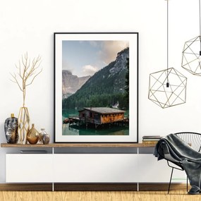 Plakat - Domek nad jeziorem (A4)