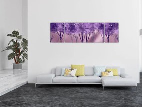 Obraz - Jeleń w magicznym lesie (170x50 cm)