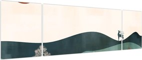 Obraz - Ilustrowany krajobraz (170x50 cm)