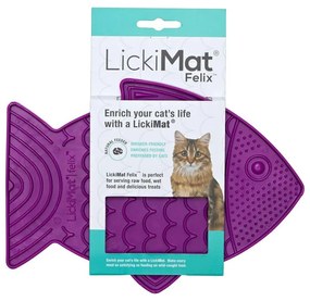 Mata do lizania dla kotów Felix Purple – LickiMat