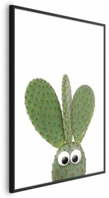 Plakat Uszaty kaktus 21x30 cm z ramą czarną bez marginesu ARTGEIST B