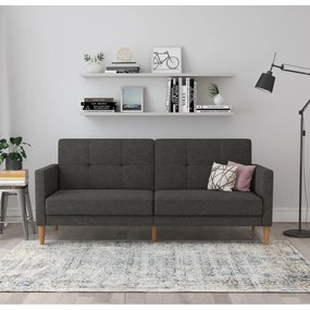 Ciemnoszara rozkładana sofa 82 cm Lilly – Støraa