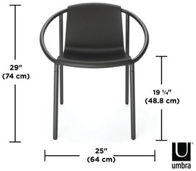 Czarne krzesło Ringo – Umbra