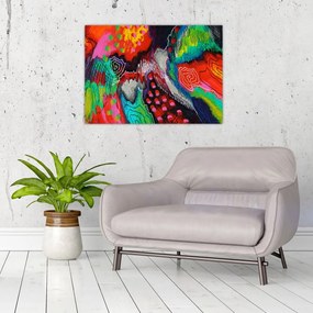 Abstrakcyjny obraz - kolory (70x50 cm)