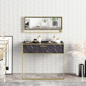 Stolik dekoracyjny Polka Aynali Black
