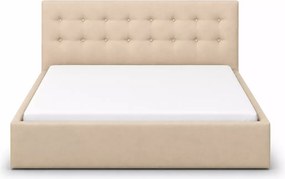 Łóżko tapicerowane Bono ze stelażem i pojemnikiem na pościel - pikowane łóżko do sypialni