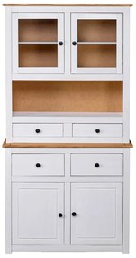 Biały drewniany kredens - Romda