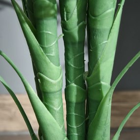 Outsunny Sztuczna palma 125cm duża sztuczna roślina z 18 liśćmi w doniczce do salonu i balkonu | Aosom PL