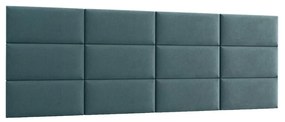 Zestaw 12 paneli tapicerowanych QUADRATTA 240x90 morski ELTAP