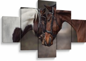 Obraz - Zakochane konie (125x70 cm)