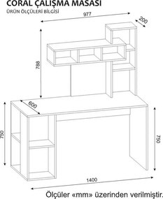 Biurko Coral White and Cardoba