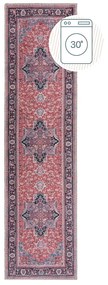 Bordowy chodnik z mieszanki włókien z recyklingu odpowiedni do prania 60x230 cm Windsor – Flair Rugs