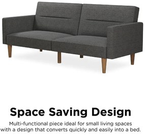 Szara sofa rozkładana 204 cm Channel – Støraa