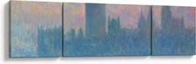 Obraz - Claude Monet, The Houses of Parliament, Sunset, reprodukcje (170x50 cm)