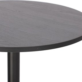 Mały stół do jadalni Hvar okrągły, czarny 60 cm