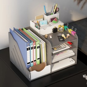 Vinsetto Rollcontainer Biurowy z 2 Szufladami Czarny 37x43.5x67.5cm Przechowywanie Dokumentów | Aosom PL