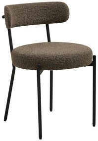 Brązowe tapicerowane krzesło Badalona – House Nordic