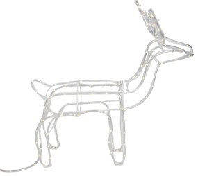 Zewnetrzna Świąteczna lampa podłogowa Renifer z saniami 176 cm z LED i timerem IP44 - Sori Oswietlenie zewnetrzne