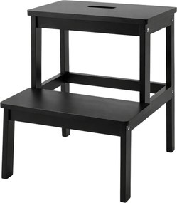 Bambusowy taboret ze schodkiem KROK, wys. 46 cm