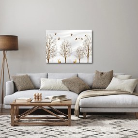 Obraz - Jeleń przed rzeką (70x50 cm)