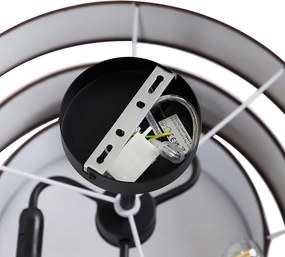 Nowoczesna lampa sufitowa brązowa 45 cm 3-światła - Drum Trio