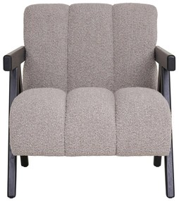 Jasnoszary fotel z materiału bouclé Florence – House Nordic