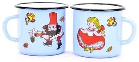 Belis Emaliowany kubek Večerníček, 8 cm, 0,35 l