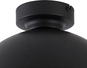 Industrialna lampa sufitowa czarna i złota 28 cm - Magnax