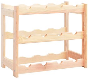 Stojak na wino z drewna sosnowego S8-E77