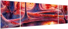 Obraz magicznego lasu (170x50 cm)