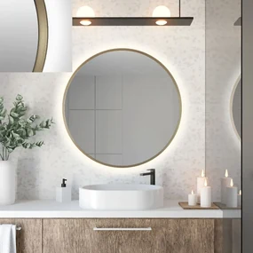 Lustro łazienkowe ZIRCON METALIC 70 z oświetleniem LED BALTICA DESIGN