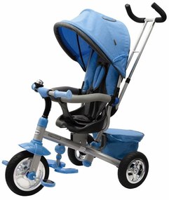 Baby Mix Dziecięcy rowerek trójkołowy 3w1 Typhoon 360°, niebieski
