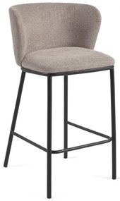 Jasnobrązowy hoker (wysokość siedziska 65 cm) Ciselia – Kave Home
