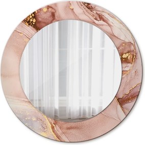 Lustro dekoracyjne okrągłe Abstrakcyjny płyn