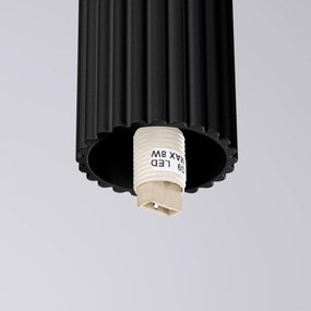 Plafon HALO czarny IP44 ryflowany SOLLUX  LIGHTING
