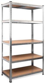 Regał o dużej nośności HEAVY, maks. 875kg, 90x40x180cm, srebrna Jurhan