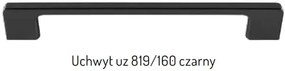 Szafka kuchenna wisząca z okapem 60 BONO W60 SLIM/68 P/L biała/srebrna STOLKAR