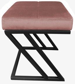 Pufa ZETA LOFT ławka taboret podnóżek metal MG58
