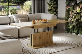 Ława rozkładana podnoszona SOLARIS 110(170)x65 dąb artisan