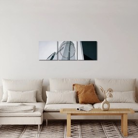 Obraz - Wieżowiec (z zegarem) (90x30 cm)