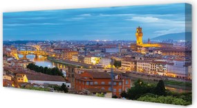 Duży obraz na płótnie Włoska Panorama o Zachodzie Słońca