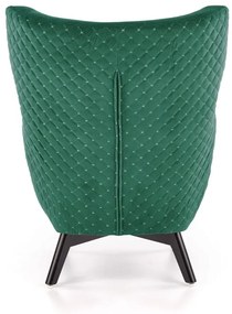 Fotel tapicerowany MARVEL VELVET zielony HALMAR
