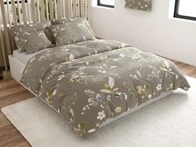 PrzytulneMieszkanie.pl PrzytulneMieszkanie.pl Pościel z mikrofibry MOLIRI w kolorze szarobrązowym Rozmiar pościeli: 2 szt 70 x 90 cm | 200 x 220 cm