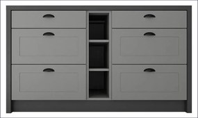 Wyspa kuchenna szary grafit D6-W42