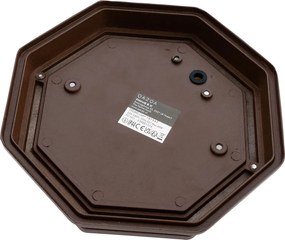 Rustykalna lampa sufitowa rdzawo brązowa 21,3 cm IP44 - Bri